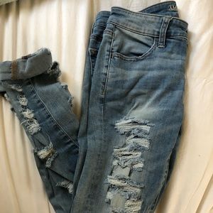 American eagle ripped jeggings sold